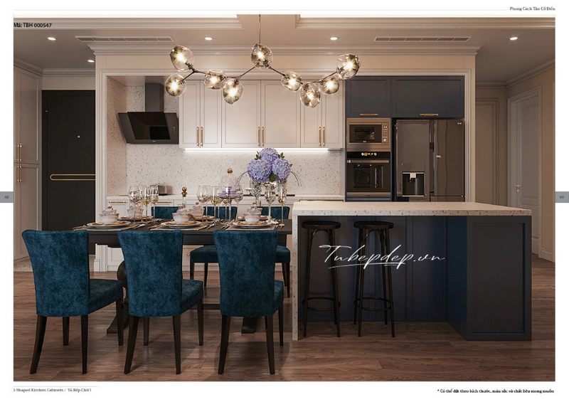 20 Thiết kế bộ bàn ăn tân cổ điển, sang trọng cho căn hộ 2022